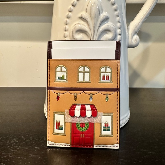 Kate Spade Oh What Fun Gingerbread House Small Slim Cardholder - Picture 3 of 11